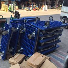 全靜音膠板手推車 300公斤載重王，高效工具車可折疊設計